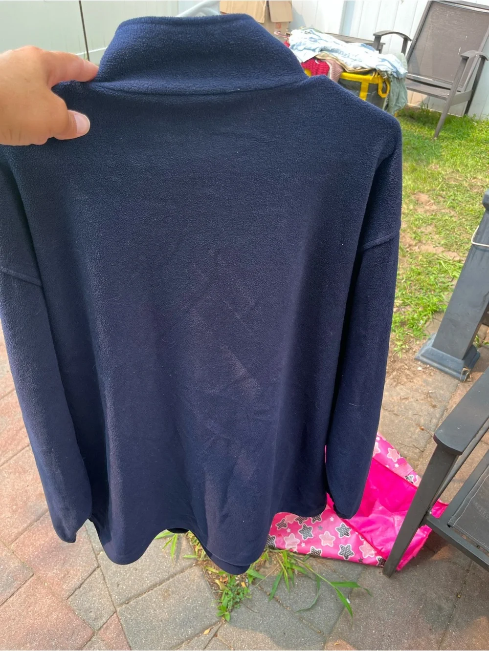 SMHS Gaels Navy Quarter-Zip Fleece Pullover size 2x